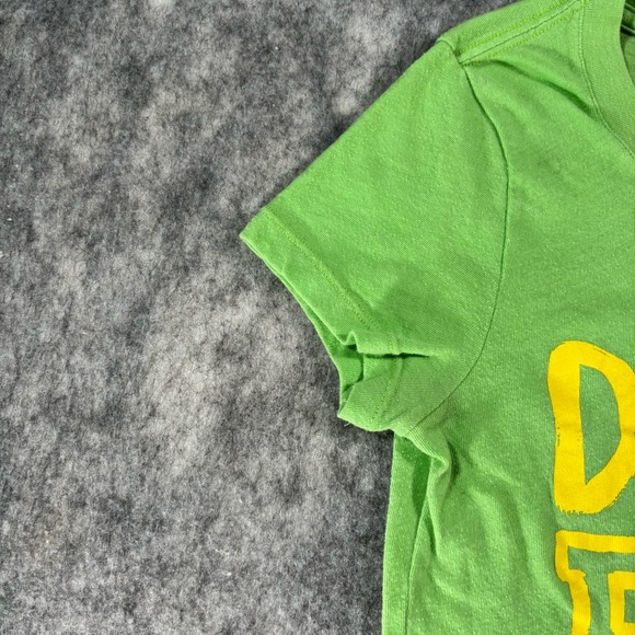 Pink Womens Green Short Sleeve Crew Neck Graphic T-Shirt Size XS - Picture 7 of 11